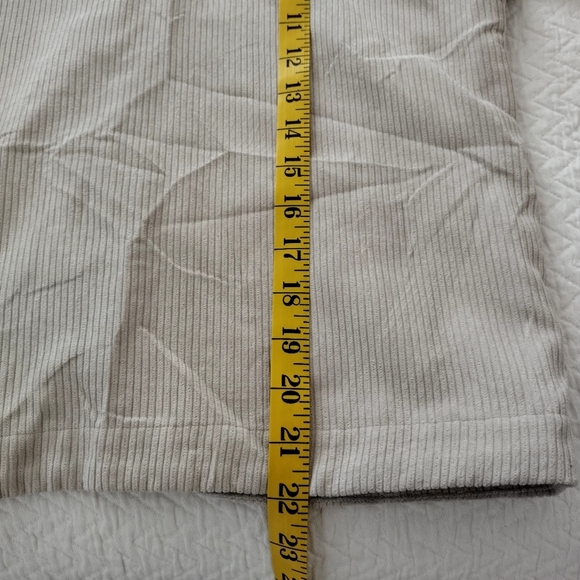 madewell Corduroy V-Neck Back Buttons Top Cream Sz S - Picture 6 of 6